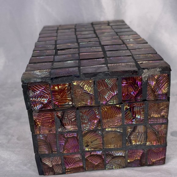 Vintage IMAX Orchid Mosaic Boxes - Set of 2 - Picture 12 of 16
